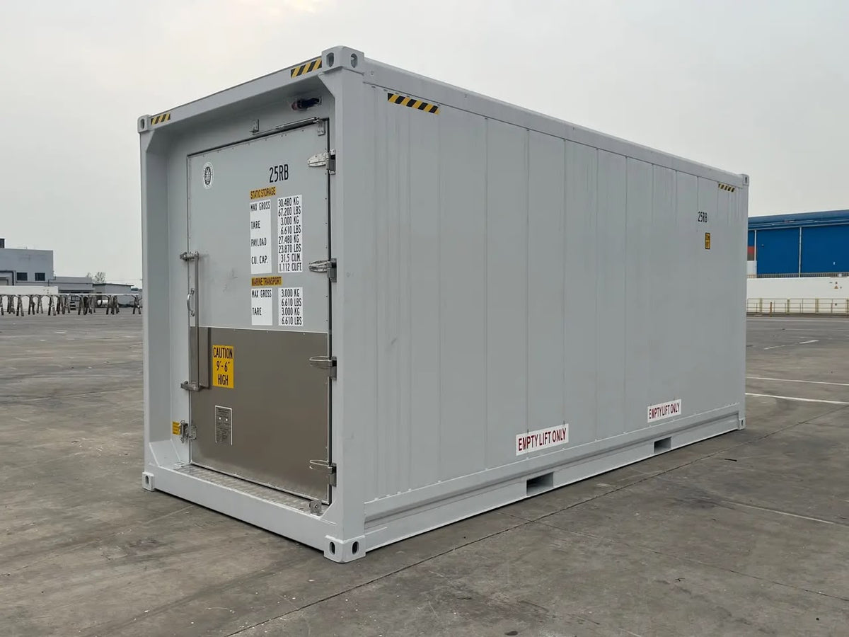 20′ High Cube Reefer Container mit versenkter Butcher-Tür